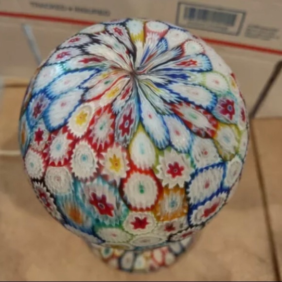 Gorgeous Millefiori Hand Blown Glass Art LAMP Made in Murano Italy 🇮🇹 - Picture 7 of 9